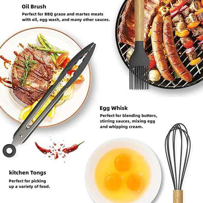 12 Piece Cooking Utensils Set for Effortless Cooking and Baking