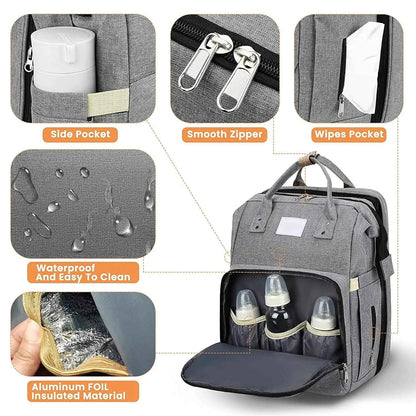 Portable Diaper Bag Crib - Multi-Function Folding Crib for On-the-Go Parents
