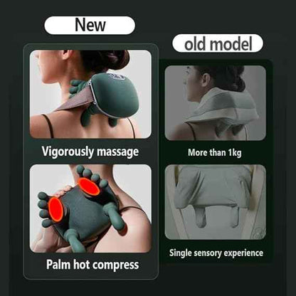 Portable Bionic Heated Neck and Back Massager for Ultimate Relaxation