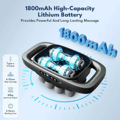 8 Head Massage Gun for Ultimate Back, Shoulders, Legs, & Muscle Pain Relief