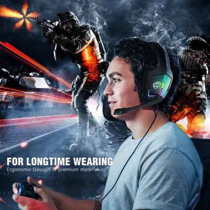 Gaming Headset RGB Wired Computer Headset for PS4