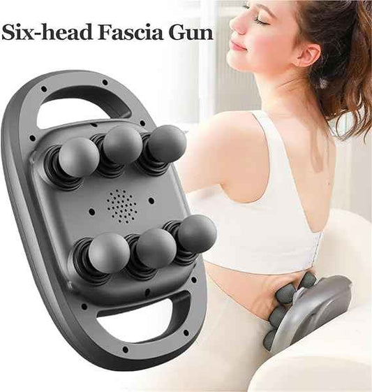 Cordless Deep Tissue Massage Gun – Quiet Percussion, 6 Heads for Fast Recovery