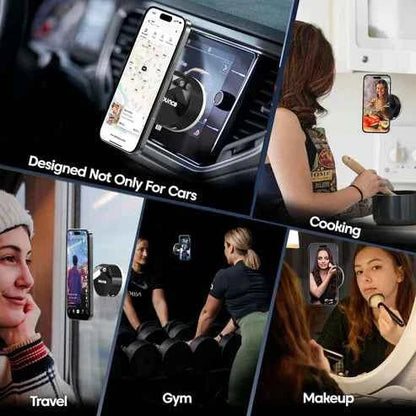 Magnetic Phone Stand with Suction Cup Base for Secure and Convenient Use